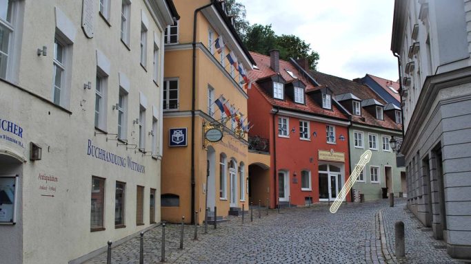 Klosterstraße 2, das grünliche Haus Dachau Altstadt